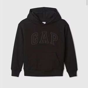Boys Gap black hoodie size L -10 NWT